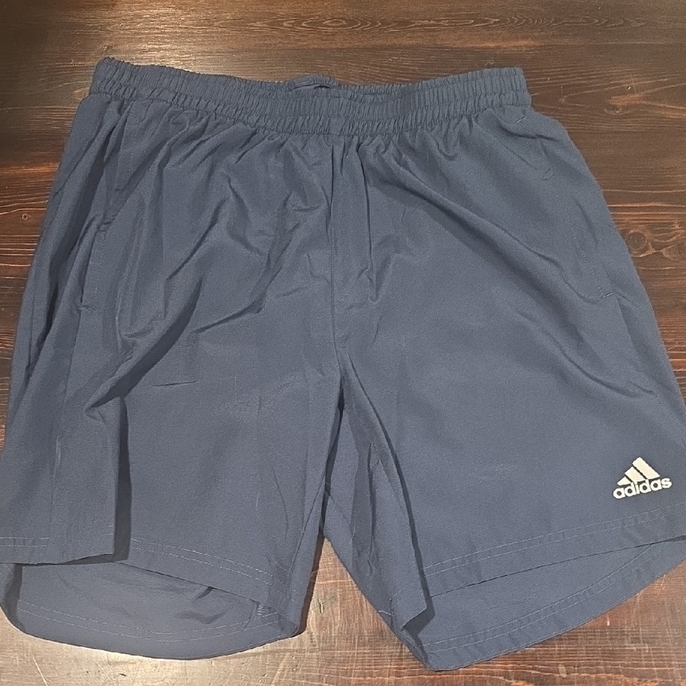 Adidas Primegreen Running Shorts - Men's Large - 7" Inseam - Navy Blue